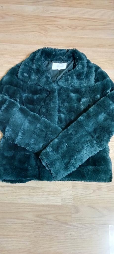 Zelený kožúšok xs, xs