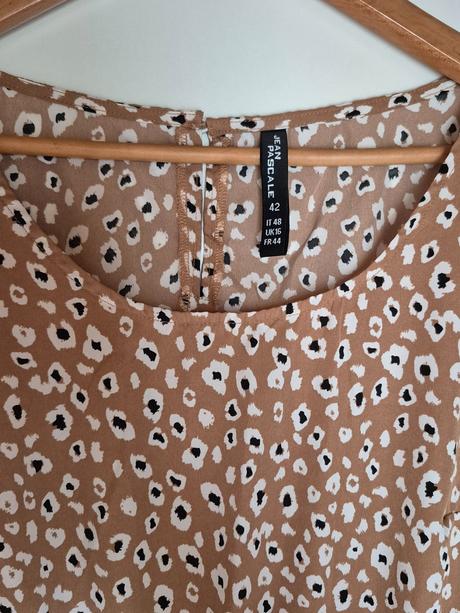 Hnedé elegantné letné šaty, 42