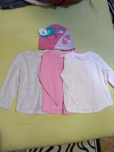 Detské body, tričká nové, 68–80 / 86–98