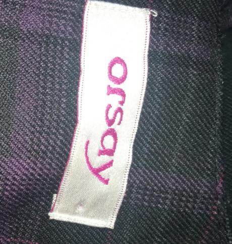 Dámske fialovo-čierne kockované šaty orsay, orsay,xs