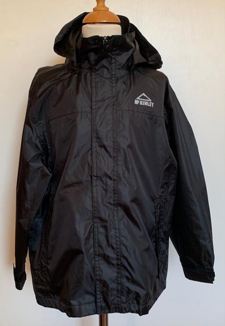 Mckinley čierna vetrovka do dažďa s kapucňou, mckinley,128