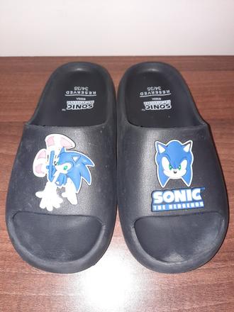 Gumené šľapky sonic 34/35 (vd 21 cm), reserved,34