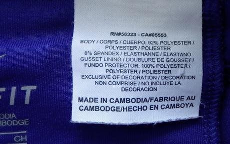 Modré elastické trištvrťáky zn. nike, v. xs/s, nike,s