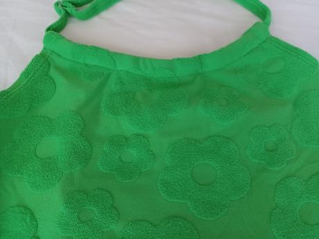 Dievčenské celé plavky s kvietkami, reserved,122 / 128 / 134 / 140