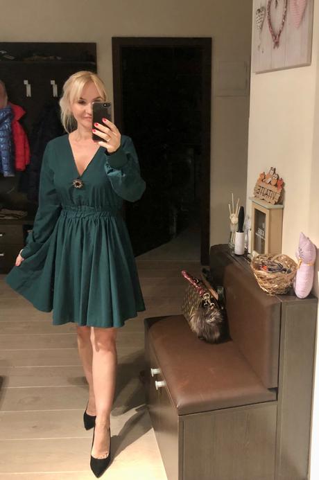 Smaragdovo zelené šatky, veľkosť xs, s, s