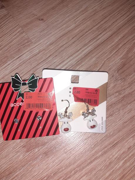 Vianocne nausnice,cena spolu, 