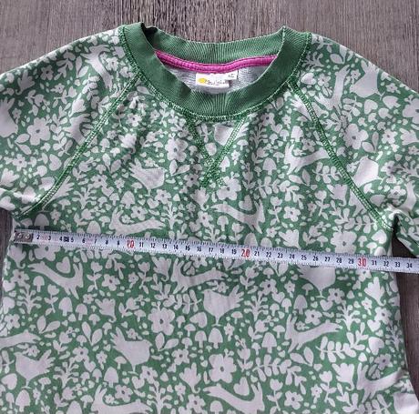 Zelené bavlnené šaty, mini boden,134