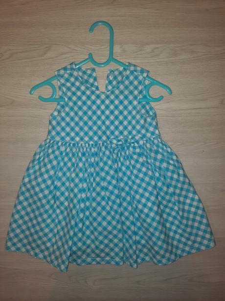 Kárované letné šaty h&m (86/92), h&m,86