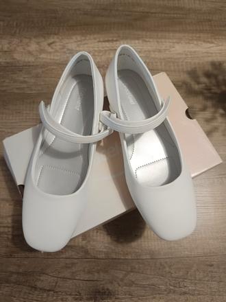 Biele balerínky, deichmann,36
