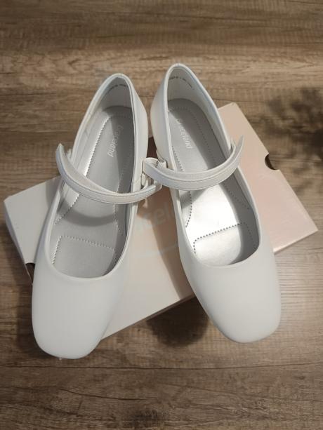 Biele balerínky, deichmann,36