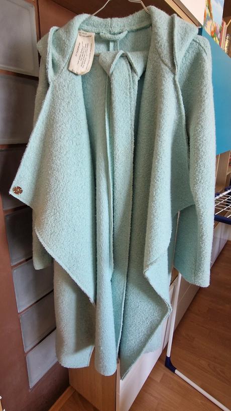 Tehotenský a nosičský kabát mamika neo mint, 34