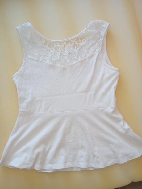 Tielko s čipkou a volanom, mohito,l