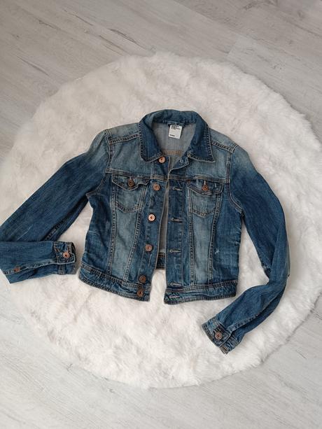 Rifľová bunda., h&m,xs