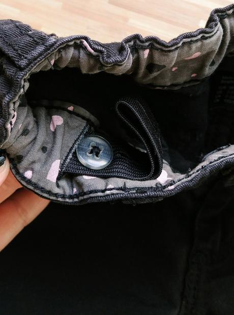 Riflicky so srdieckami na kolenach, h&m,98