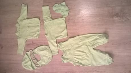 Zelený komplet pre novorodenca č.56, 56