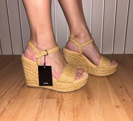 Platformove sandále mango 38/39, mango,38 / 39