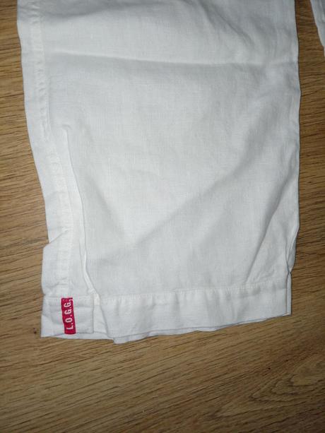 Plátené dievčenské nohavice, h&m,146