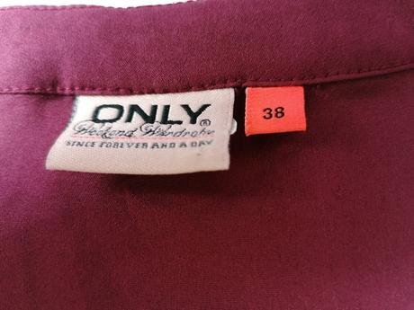 Bordová bluzka, only,38