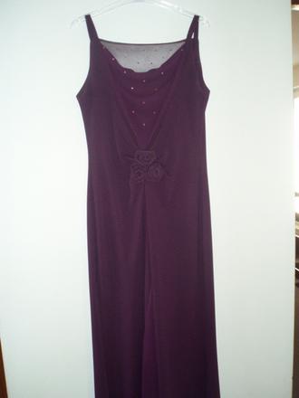 Fialove spoločenské šaty, m