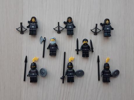 Predám lego mix nových figúrok serpent knights, 