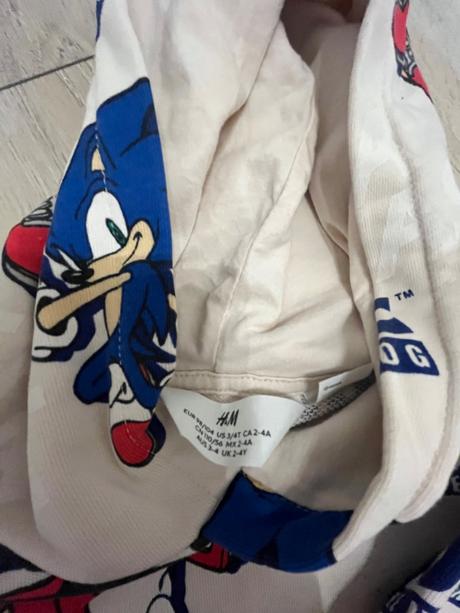 Mikina sonic, h&m,98