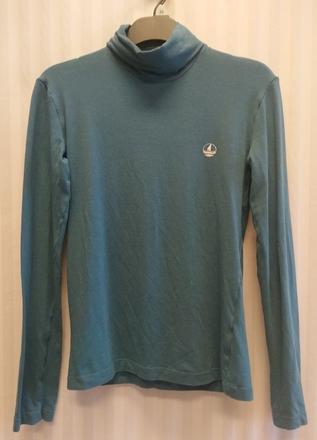 Dámsky modrý elastický top - rolák, italy, xs, xs