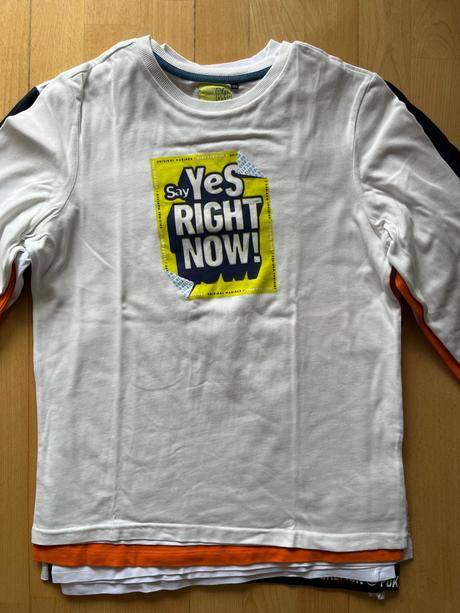 10 ks bavlnene znackove tricka s dlhym rukavom, original marines,158