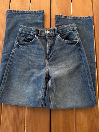 Wide leg rifle modre h&m 152, h&m,152