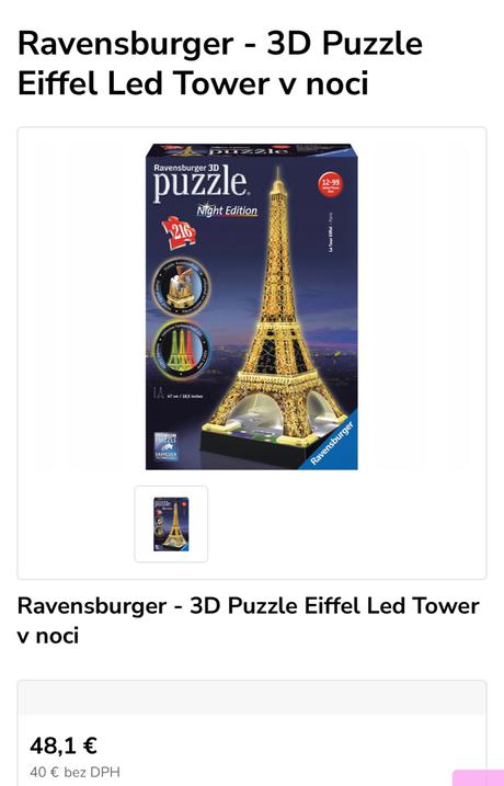 Ravensburger 3d puzzle, uplne nove, 
