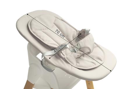 Caretero jedálenská stolička 3v1 triplo šedá, caretero