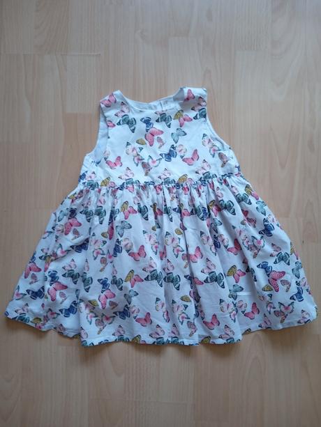 Krásne motýlikové letné šaty (86), h&m,86