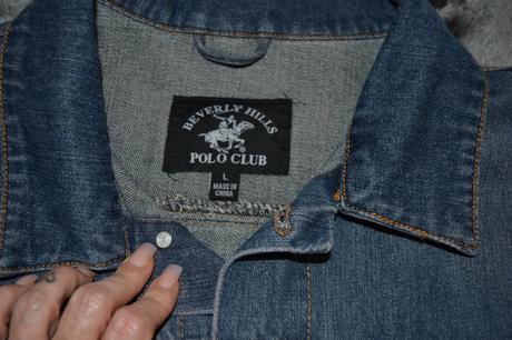 Pánska rifľová bunda, polo club, veľkosť l, l