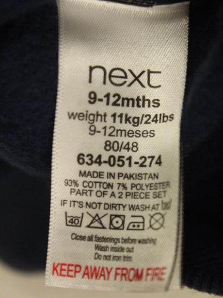 Hrubý teplákový set next veľ. 9-12 mes. a, next,80