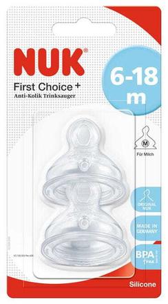 Nuk first choice silikónový cumlík veľkosť 2 (6-18, nuk