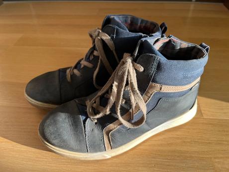 Kožené poltopánky - goretex, ecco,34