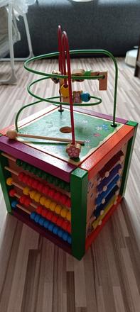 Drevená vzdelávacia kocka,