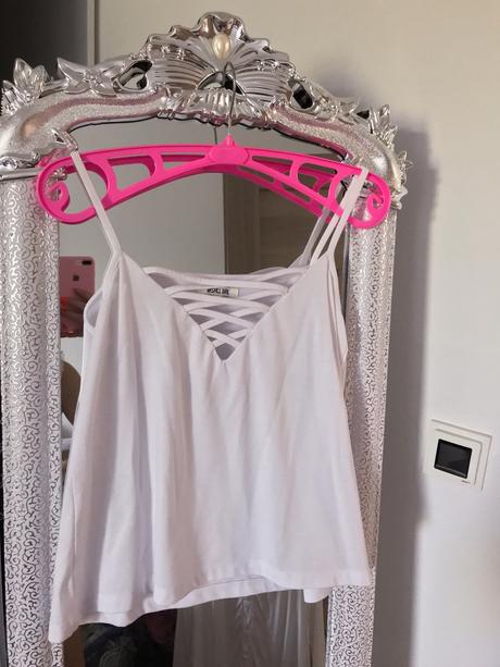 Biele tielko, amisu,xs