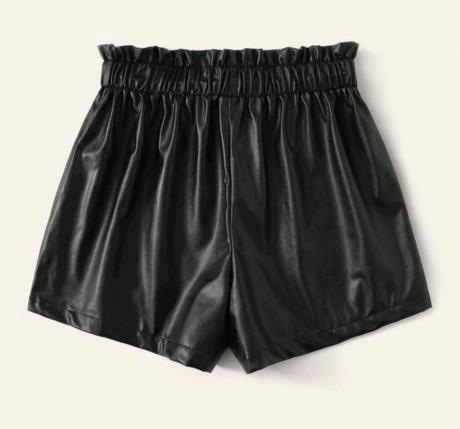 Koženkové krátke nohavice, 38