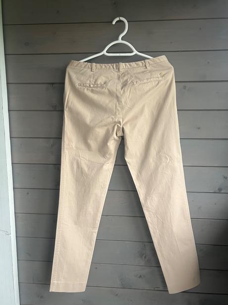 Luxusné béžové chino nohavice massimo dutti, 36