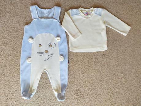 Nohavice / dupačky na traky + tričko oyko 68/74, 68