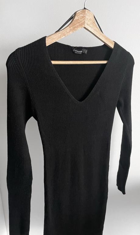 Svetrové pletené rebrované priliehavé včkový, stradivarius,xs