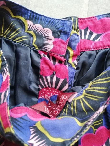 Sukňa s kvetmi tedbaker v128,7-8r.,s podšívkou, desigual,128