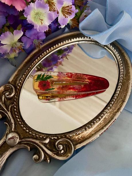 Ručne vyrobené živicové sponky do vlasov, 