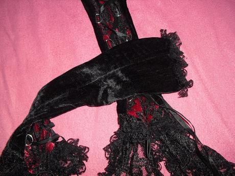 Goticke  metal luxusne korzetove rukavice, 