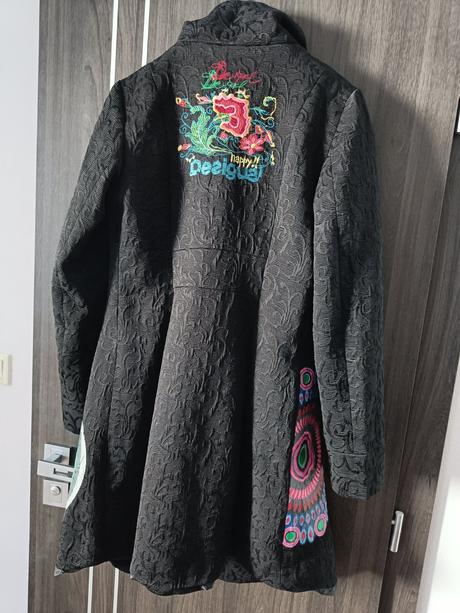 Desigual kabát čierny, desigual,42