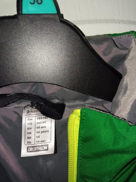 Prechodná bunda, decathlon,158