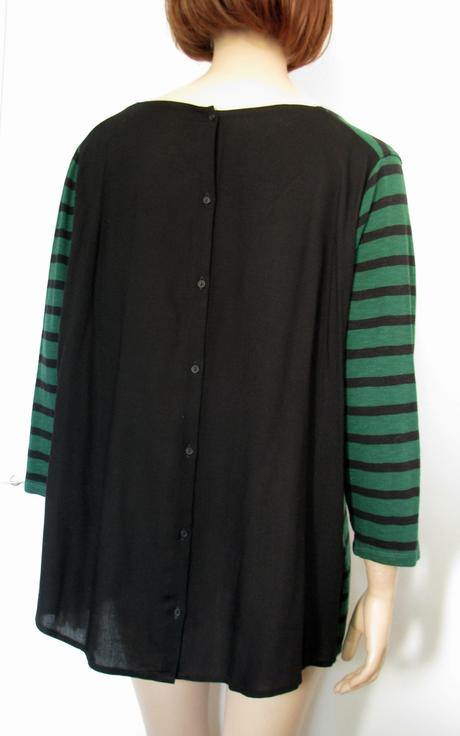 Zeleno-čierne prúžkované tričko, s.oliver,xl