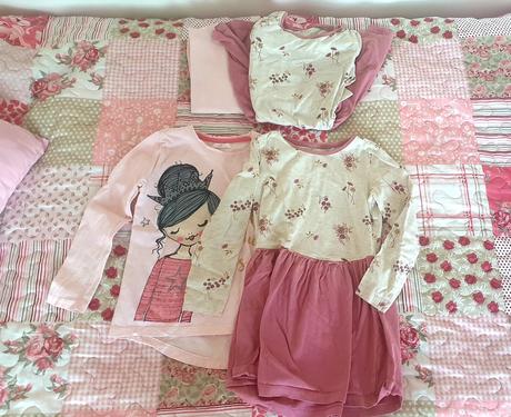 Šaty + tricko s dl.r., 116