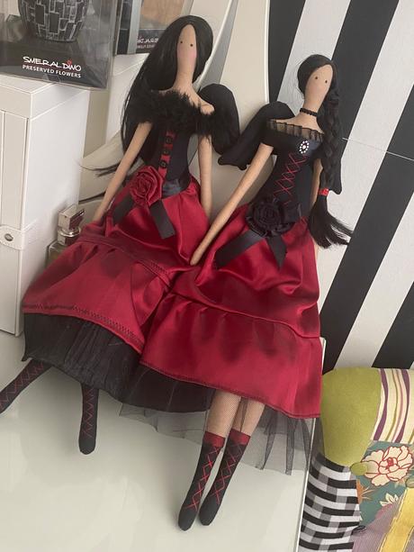 Gothic dekoratívna krasna tilda anjel bábika-65 cm, 