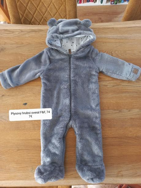 Plysovy hrubsi overal, f&f, 74, f&f,74